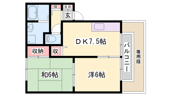 クレール野口の物件間取画像